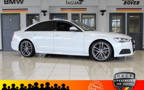 Used 2016 WHITE AUDI A6 Saloon 2.0 TDI ULTRA BLACK EDITION 4d AUTO 188 BHP (reg. 2016-10-31) for sale in A6 Trade