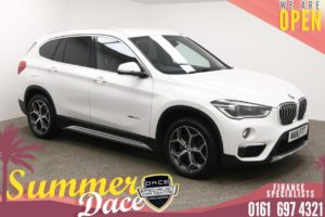 Used 2016 WHITE BMW X1 Estate 2.0 XDRIVE20D XLINE 5d AUTO 188 BHP (reg. 2016-03-01) for sale in Manchester