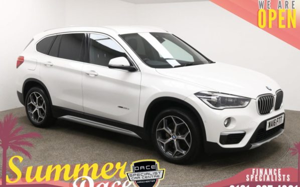 Used 2016 WHITE BMW X1 Estate 2.0 XDRIVE20D XLINE 5d AUTO 188 BHP (reg. 2016-03-01) for sale in Manchester