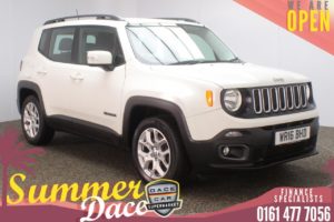Used 2016 WHITE JEEP RENEGADE Estate 1.4 LONGITUDE 5d 138 BHP (reg. 2016-03-30) for sale in Stockport