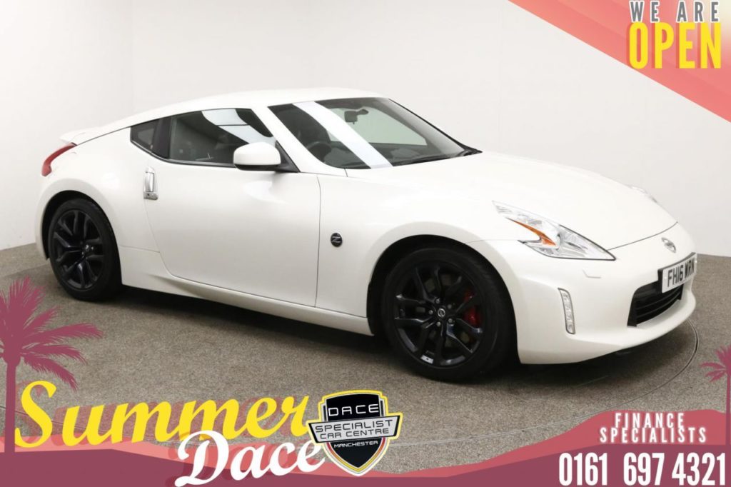 Used 2016 WHITE NISSAN 370Z Coupe 3.7 V6 3d 323 BHP (reg. 2016-06-15) for sale in Manchester