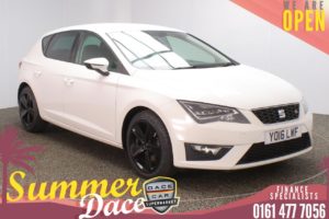 Used 2016 WHITE SEAT LEON Hatchback 1.4 ECOTSI FR TECHNOLOGY 5DR 1 OWNER 150 BHP (reg. 2016-07-26) for sale in Stockport