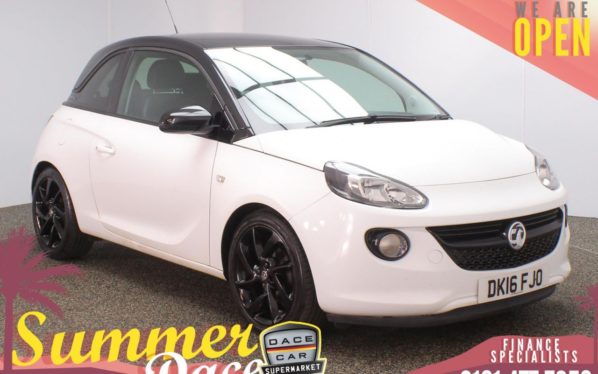 Used 2016 WHITE VAUXHALL ADAM Hatchback 1.2 ENERGISED 3d 69 BHP (reg. 2016-03-01) for sale in Stockport