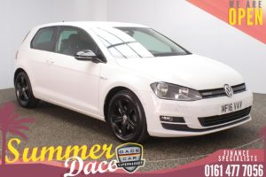 Used 2016 WHITE VOLKSWAGEN GOLF Hatchback 1.0 MATCH EDITION TSI BLUEMOTION 3DR 114 BHP (reg. 2016-03-07) for sale in Stockport