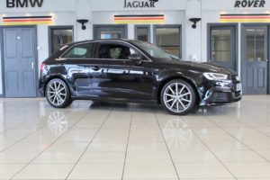 Used 2017 BLACK AUDI A3 Hatchback 1.5 TFSI S LINE 3d AUTO 148 BHP (reg. 2017-09-12) for sale in Hazel Grove