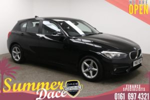 Used 2017 BLACK BMW 1 SERIES Hatchback 1.5 116D ED PLUS 5d 114 BHP (reg. 2017-09-06) for sale in Manchester