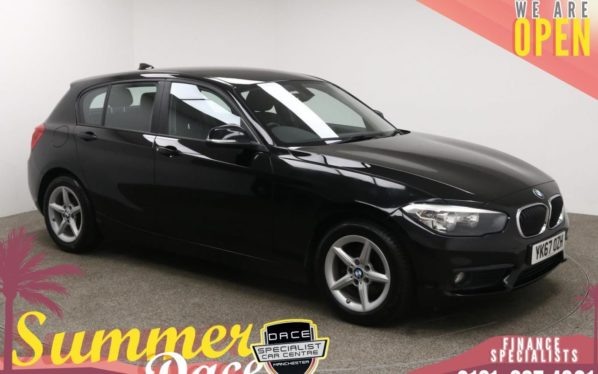 Used 2017 BLACK BMW 1 SERIES Hatchback 1.5 116D ED PLUS 5d 114 BHP (reg. 2017-09-06) for sale in Manchester