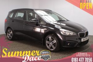 Used 2017 BLACK BMW 2 Series GRAN TOURER MPV 2.0 218D SPORT GRAN TOURER 5d AUTO 148 BHP (reg. 2017-07-27) for sale in Stockport