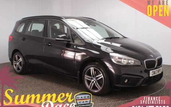 Used 2017 BLACK BMW 2 Series GRAN TOURER MPV 2.0 218D SPORT GRAN TOURER 5d AUTO 148 BHP (reg. 2017-07-27) for sale in Stockport