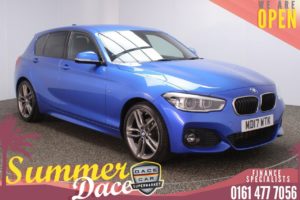 Used 2017 BLUE BMW 1 SERIES Hatchback 1.5 116D M SPORT 5d AUTO 114 BHP (reg. 2017-07-31) for sale in Stockport
