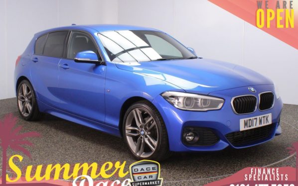 Used 2017 BLUE BMW 1 SERIES Hatchback 1.5 116D M SPORT 5d AUTO 114 BHP (reg. 2017-07-31) for sale in Stockport