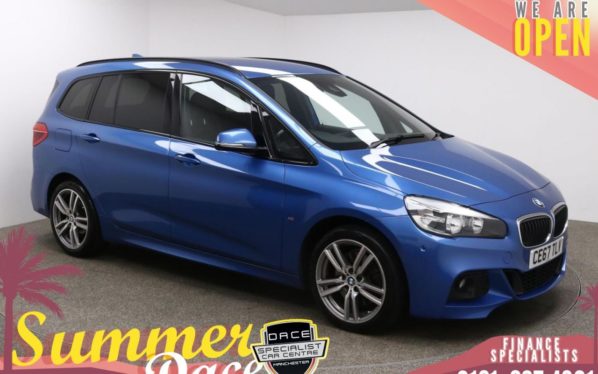 Used 2017 BLUE BMW 2 SERIES MPV 2.0 220D XDRIVE M SPORT GRAN TOURER 5d AUTO 188 BHP (reg. 2017-09-26) for sale in Manchester