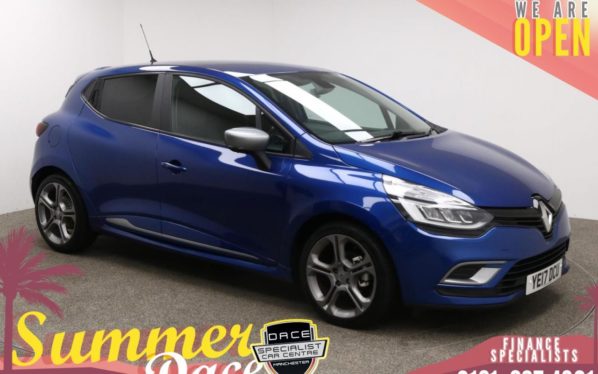 Used 2017 BLUE RENAULT CLIO Hatchback 1.5 DYNAMIQUE S NAV DCI 5d 89 BHP (reg. 2017-03-31) for sale in Manchester