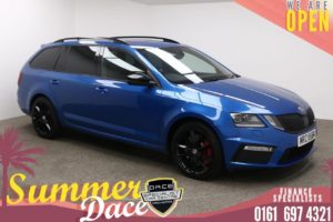 Used 2017 BLUE SKODA OCTAVIA Estate 2.0 VRS TSI 5d 227 BHP (reg. 2017-09-29) for sale in Manchester
