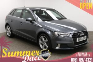 Used 2017 GREY AUDI A3 Hatchback 2.0 TDI SPORT 5d 148 BHP (reg. 2017-03-08) for sale in Manchester