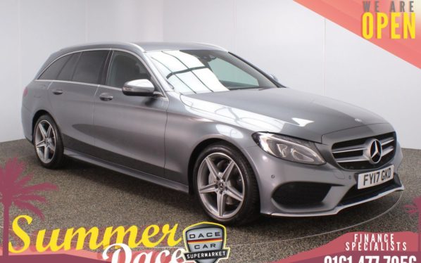 Used 2017 GREY MERCEDES-BENZ C-CLASS Estate 2.1 C 220 D AMG LINE 5d AUTO 170 BHP (reg. 2017-03-21) for sale in Stockport
