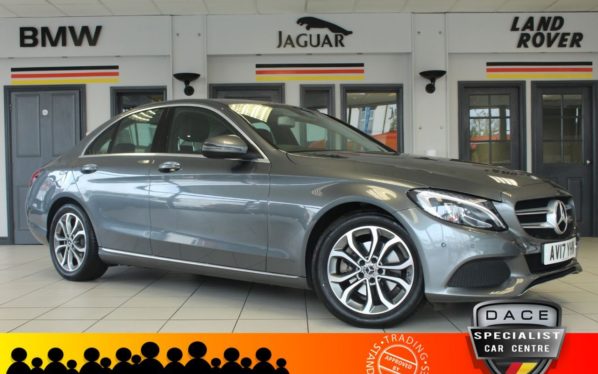 Used 2017 GREY MERCEDES-BENZ C-CLASS Saloon 2.1 C 220 D SPORT 4d AUTO 170 BHP (reg. 2017-06-23) for sale in Hazel Grove