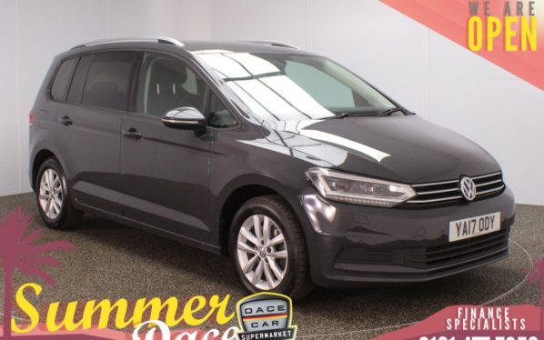 Used 2017 GREY VOLKSWAGEN TOURAN MPV 1.6 SE TDI BLUEMOTION TECHNOLOGY DSG 5d AUTO 114 BHP (reg. 2017-06-22) for sale in Stockport