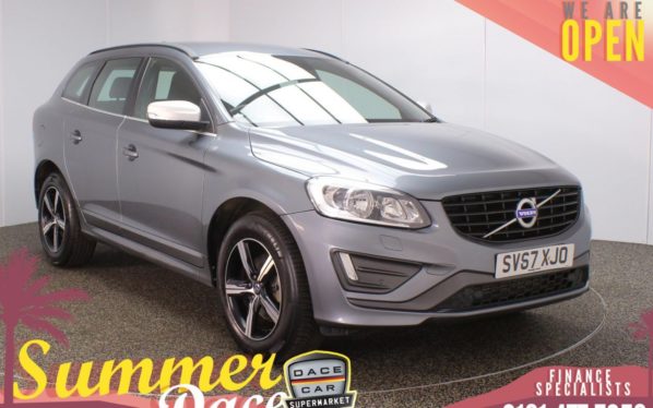 Used 2017 GREY VOLVO XC60 SUV 2.4 D5 R-DESIGN NAV AWD 5DR AUTO 217 BHP (reg. 2017-09-30) for sale in Stockport