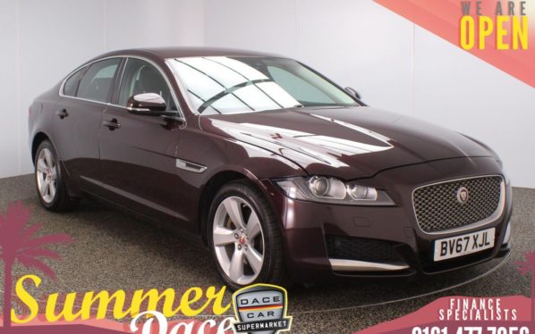 Used 2017 RED JAGUAR XF Saloon 2.0 D PORTFOLIO AWD 4DR AUTO 177 BHP (reg. 2017-12-06) for sale in Stockport