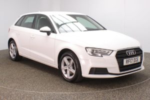 Used 2017 WHITE AUDI A3 Hatchback 1.5 TFSI SE 5d 148 BHP (reg. 2017-07-18) for sale in Stockport