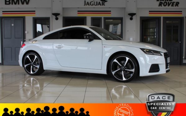 Used 2017 WHITE AUDI TT Coupe 2.0 TFSI BLACK EDITION 2d AUTO 227 BHP (reg. 2017-03-13) for sale in Hazel Grove
