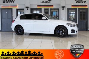 Used 2017 WHITE BMW 1 SERIES Hatchback 2.0 118D M SPORT SHADOW EDITION 5d 150 BHP (reg. 2017-09-29) for sale in Hazel Grove