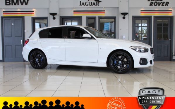 Used 2017 WHITE BMW 1 SERIES Hatchback 2.0 118D M SPORT SHADOW EDITION 5d 150 BHP (reg. 2017-09-29) for sale in Hazel Grove