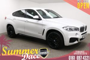 Used 2017 WHITE BMW X6 Coupe 3.0 XDRIVE40D M SPORT 4d AUTO 309 BHP (reg. 2017-03-28) for sale in Manchester