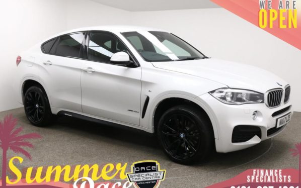 Used 2017 WHITE BMW X6 Coupe 3.0 XDRIVE40D M SPORT 4d AUTO 309 BHP (reg. 2017-03-28) for sale in Manchester