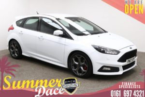 Used 2017 WHITE FORD FOCUS Hatchback 2.0 ST-3 TDCI 5d 183 BHP (reg. 2017-03-06) for sale in Manchester