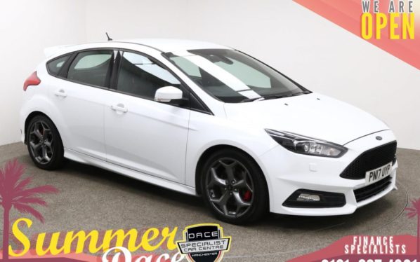 Used 2017 WHITE FORD FOCUS Hatchback 2.0 ST-3 TDCI 5d 183 BHP (reg. 2017-03-06) for sale in Manchester