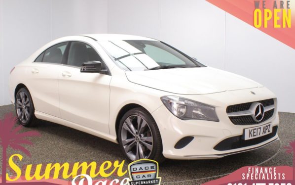 Used 2017 WHITE MERCEDES-BENZ CLA Coupe 1.6 CLA 180 SPORT 4d AUTO 121 BHP (reg. 2017-07-28) for sale in Stockport