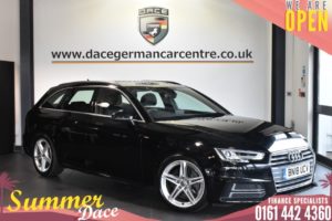 Used 2018 BLACK AUDI A4 AVANT Estate 2.0 TDI S LINE 5DR AUTO 148 BHP (reg. 2018-03-27) for sale in Bolton