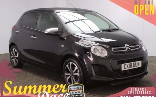Used 2018 BLACK CITROEN C1 Hatchback 1.2 PURETECH AIRSCAPE FLAIR 5d 82 BHP (reg. 2018-03-31) for sale in Stockport