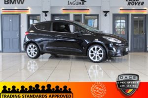 Used 2018 BLACK FORD FIESTA Hatchback 1.0 TITANIUM 3d 99 BHP (reg. 2018-02-27) for sale in Hazel Grove