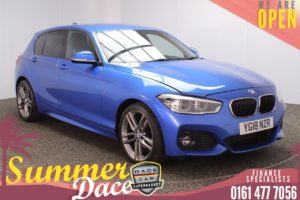 Used 2018 BLUE BMW 1 SERIES Hatchback 1.5 116D M SPORT 5d AUTO 114 BHP (reg. 2018-03-14) for sale in Stockport