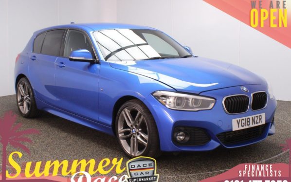 Used 2018 BLUE BMW 1 SERIES Hatchback 1.5 116D M SPORT 5d AUTO 114 BHP (reg. 2018-03-14) for sale in Stockport