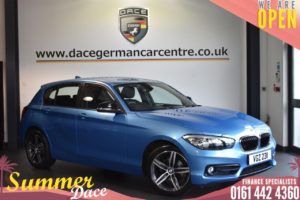 Used 2018 BLUE BMW 1 SERIES Hatchback 1.5 116D SPORT 5DR 114 BHP (reg. 2018-09-21) for sale in Bolton