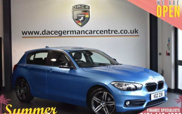 Used 2018 BLUE BMW 1 SERIES Hatchback 1.5 116D SPORT 5DR 114 BHP (reg. 2018-09-21) for sale in Bolton