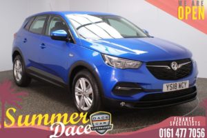 Used 2018 BLUE VAUXHALL GRANDLAND X Hatchback 1.6 SE S/S 5DR 1 OWNER AUTO 119 BHP (reg. 2018-06-20) for sale in Stockport