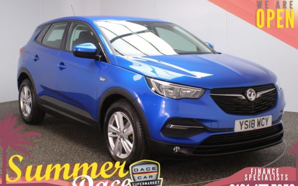 Used 2018 BLUE VAUXHALL GRANDLAND X Hatchback 1.6 SE S/S 5DR 1 OWNER AUTO 119 BHP (reg. 2018-06-20) for sale in Stockport