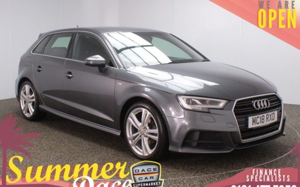 Used 2018 GREY AUDI A3 Hatchback 1.5 TFSI S LINE 5d 148 BHP (reg. 2018-07-13) for sale in Stockport