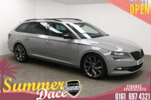 Used 2018 GREY SKODA SUPERB Estate 2.0 SPORTLINE TSI DSG 5d 276 BHP (reg. 2018-06-29) for sale in Manchester