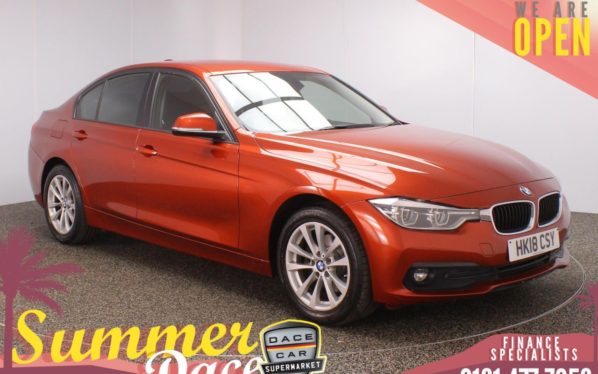 Used 2018 ORANGE BMW 3 SERIES Saloon 2.0 320D XDRIVE SE 4DR 1 OWNER AUTO 188 BHP (reg. 2018-05-18) for sale in Stockport