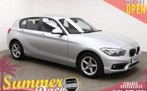 Used 2018 SILVER BMW 1 SERIES Hatchback 2.0 118D SE 5DR 147 BHP (reg. 2018-07-31) for sale in Manchester