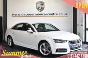 Used 2018 WHITE AUDI A4 Saloon 1.4 TFSI S LINE 4DR AUTO 148 BHP (reg. 2018-09-18) for sale in Bolton