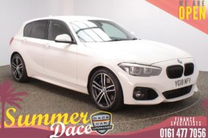 Used 2018 WHITE BMW 1 SERIES Hatchback 1.5 118I M SPORT SHADOW EDITION 5d AUTO 134 BHP (reg. 2018-03-01) for sale in Stockport