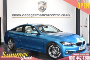 Used 2019 BLUE BMW 4 SERIES Coupe 2.0 420I M SPORT 2DR AUTO 181 BHP (reg. 2019-06-13) for sale in Bolton