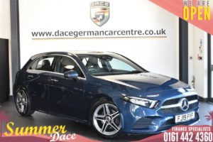 Used 2019 BLUE MERCEDES-BENZ A-CLASS Hatchback 2.0 A 200 D AMG LINE PREMIUM 5DR AUTO 148 BHP (reg. 2019-03-07) for sale in Bolton